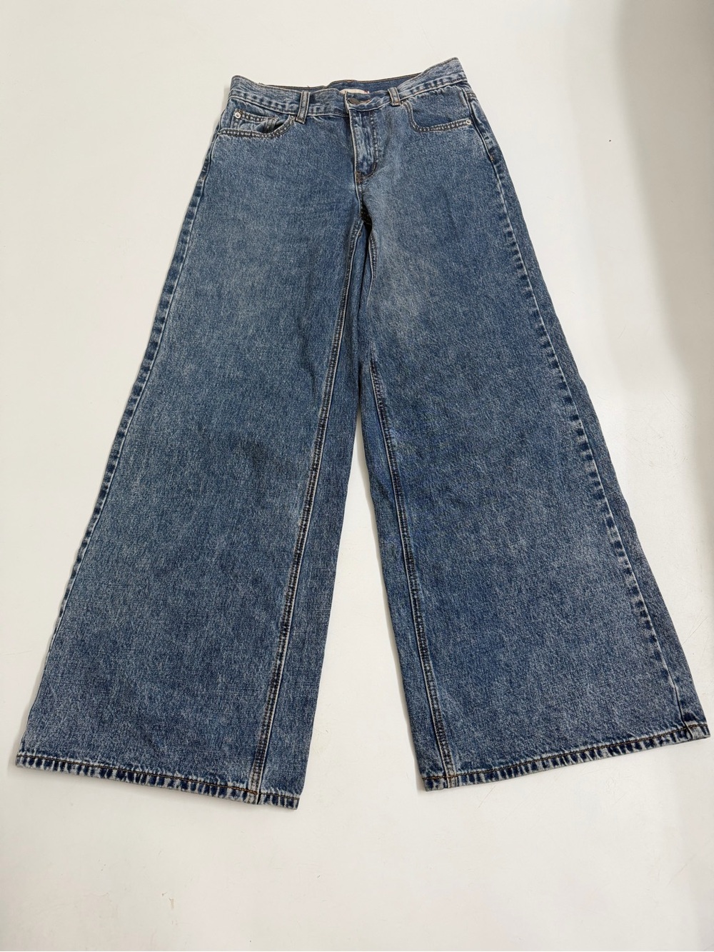 BDG A-Wide Jeans 28 High Rise Wide Leg 100% Cotton Vintage Wash